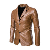 Herren-Lederjacke im Business-Casual-Stil