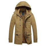 Elegante Herren-Winterjacke mit wattiertem Futter