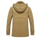 Elegante Herren-Winterjacke mit wattiertem Futter