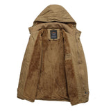 Elegante Herren-Winterjacke mit wattiertem Futter