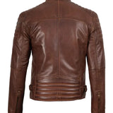 Wolfgang Herren-Lederjacke im Café-Racer-Stil