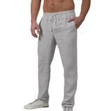 Elegante Herren-Sommerhose mit Leinen