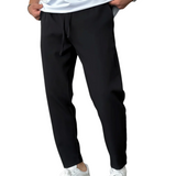 Elegante Tapered-Herrenhose mit Kordelzug