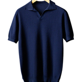 Elegantes Herren-Poloshirt aus Baumwollstrick