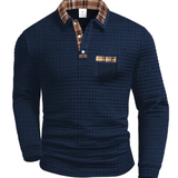 Gemustertes Herren-Poloshirt