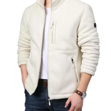 Warme Herrenjacke aus Baumwollfleece