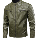 Herren-Lederjacke mit vielen Taschen