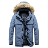 Elegante wattierte Herren-Winterjacke