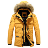 Elegante wattierte Herren-Winterjacke